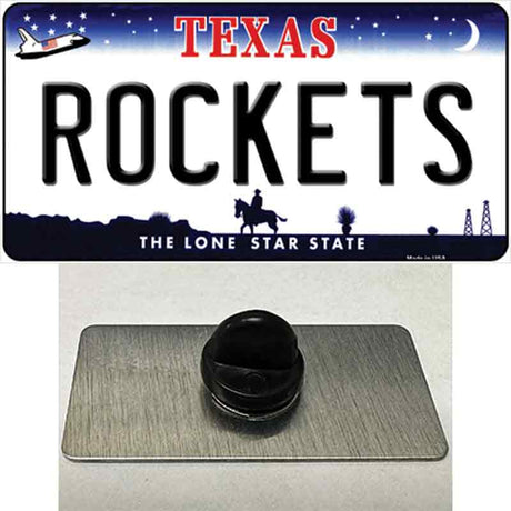 Rockets Texas State Novelty Metal Hat Pin