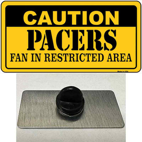 Caution Pacers Novelty Metal Hat Pin