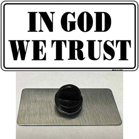 In God We Trust Novelty Metal Hat Pin