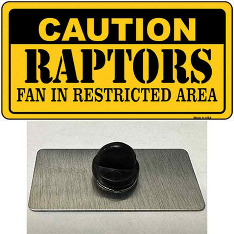 Caution Raptors Fan Novelty Metal Hat Pin