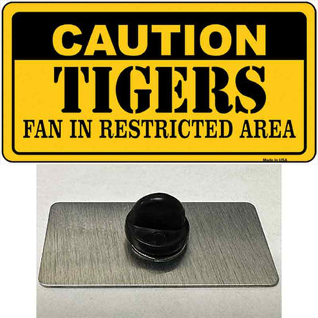 Caution Tigers Fan Novelty Metal Hat Pin