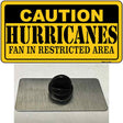 Caution Hurricanes Novelty Metal Hat Pin