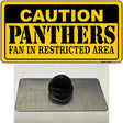 Caution Panthers Hockey Novelty Metal Hat Pin