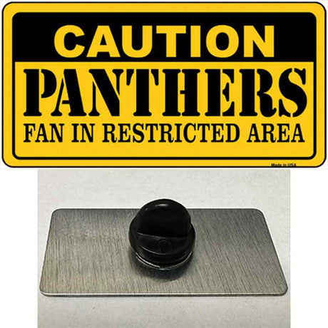 Caution Panthers Hockey Novelty Metal Hat Pin