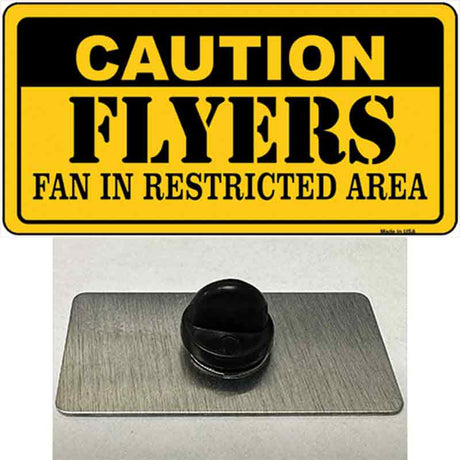 Caution Flyers Novelty Metal Hat Pin