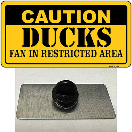 Caution Ducks Novelty Metal Hat Pin