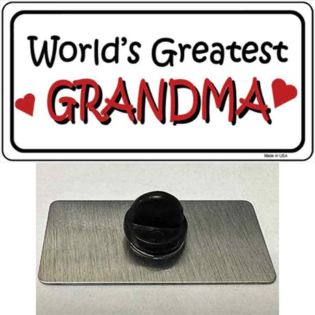 Worlds Greatest Grandma Novelty Metal Hat Pin