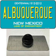 Albuquerque New Mexico Teal Novelty Metal Hat Pin