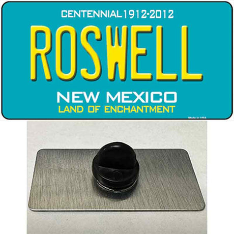 Roswell New Mexico Teal Novelty Metal Hat Pin