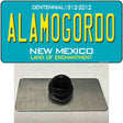 Alamogordo New Mexico Teal Novelty Metal Hat Pin