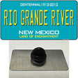 Rio Grande River New Mexico Teal Novelty Metal Hat Pin