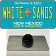 White Sands New Mexico Teal Novelty Metal Hat Pin