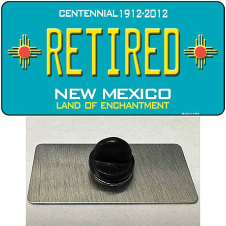 Retired New Mexico Teal Novelty Metal Hat Pin