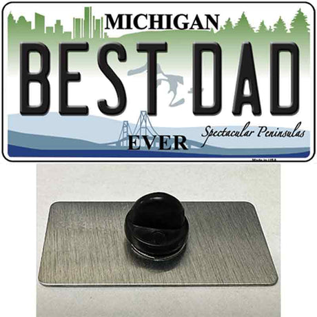 Best Dad Michigan State Novelty Metal Hat Pin