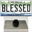 Blessed Michigan State Novelty Metal Hat Pin