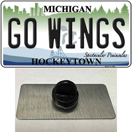 Go Wings Michigan State Novelty Metal Hat Pin