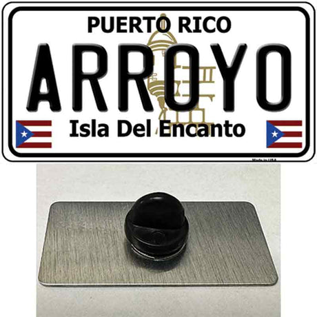 Arroyo Puerto Rico Novelty Metal Hat Pin