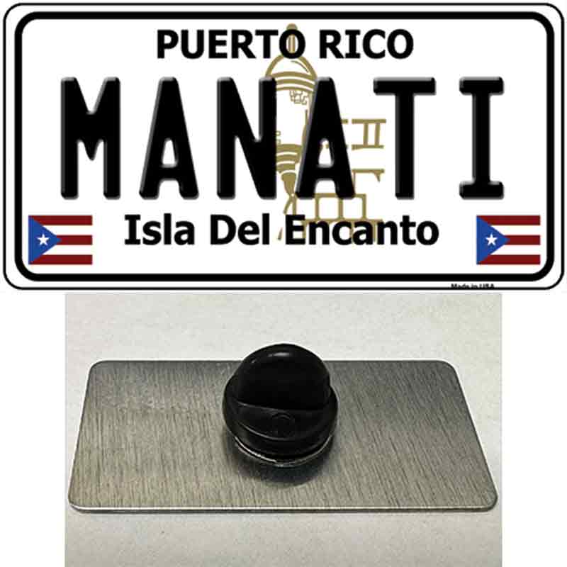 Manati Puerto Rico Novelty Metal Hat Pin