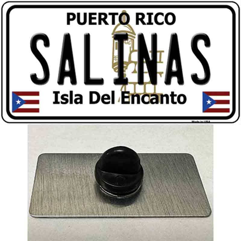 Salinas Puerto Rico Novelty Metal Hat Pin