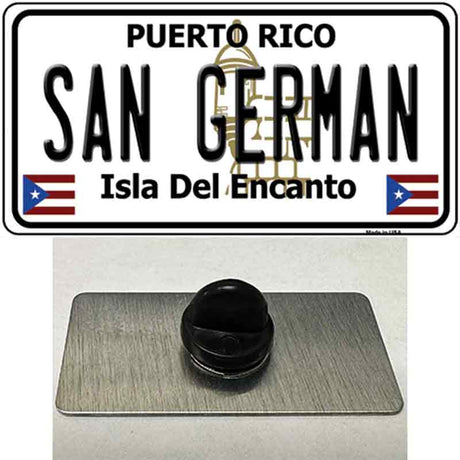 San German Puerto Rico Novelty Metal Hat Pin