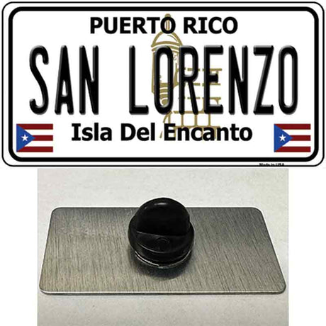 San Lorenzo Puerto Rico Novelty Metal Hat Pin