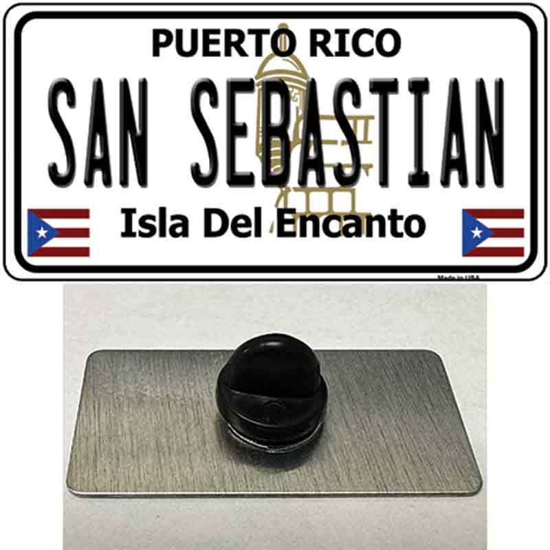 San Sebastian Puerto Rico Novelty Metal Hat Pin