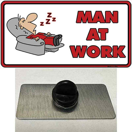 Man At Work Novelty Metal Hat Pin