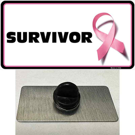 Survivor Breast Cancer Novelty Metal Hat Pin