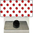 Red White Polka Dot Novelty Metal Hat Pin