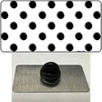 Black White Polka Dot Novelty Metal Hat Pin