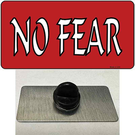 No Fear Novelty Metal Hat Pin