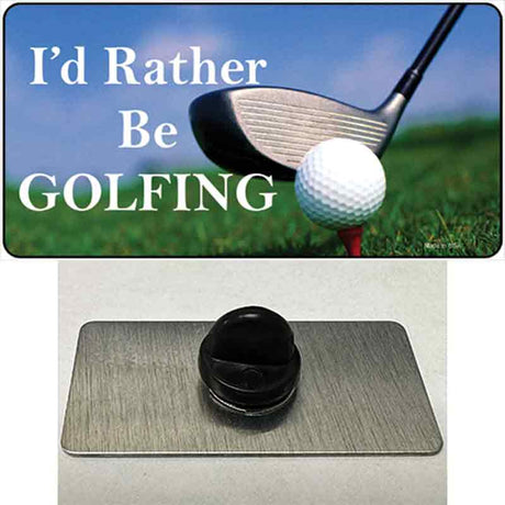 Rather Be Golfing Novelty Metal Hat Pin