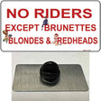 No Riders Except Novelty Metal Hat Pin