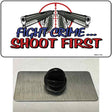 Fight Crime Shoot First Novelty Metal Hat Pin