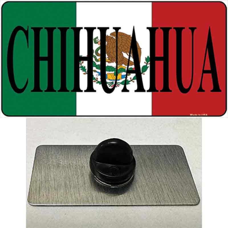 Chihuahua Mexico Flag Novelty Metal Hat Pin