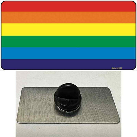 Rainbow Flag Novelty Metal Hat Pin