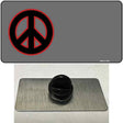 Peace Symbol Offset Novelty Metal Hat Pin