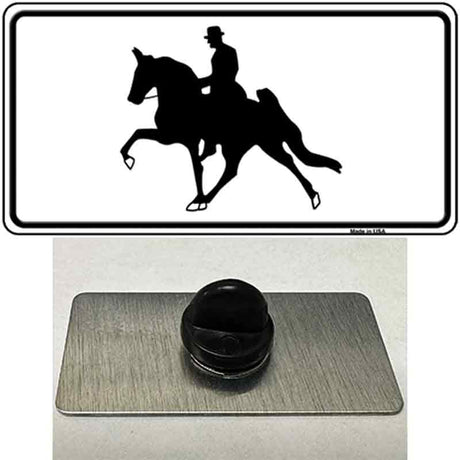 Horse With Rider Novelty Metal Hat Pin