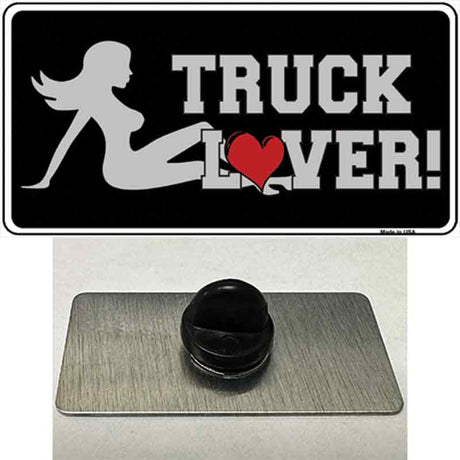 Truck Lover Girl Novelty Metal Hat Pin