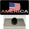 American Flag Black Novelty Metal Hat Pin