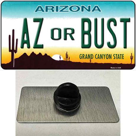 Arizona Az Or Bust Novelty Metal Hat Pin