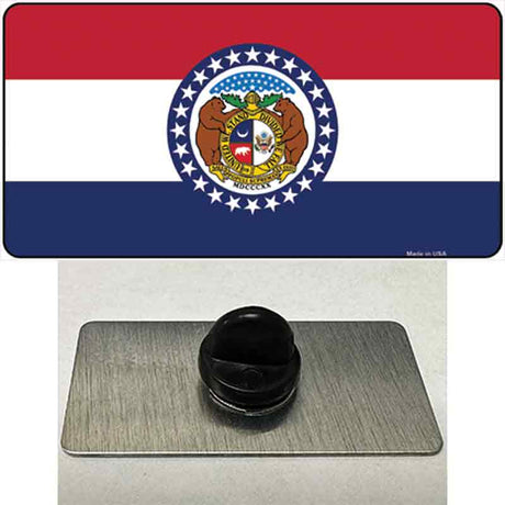 Missouri State Flag Novelty Metal Hat Pin