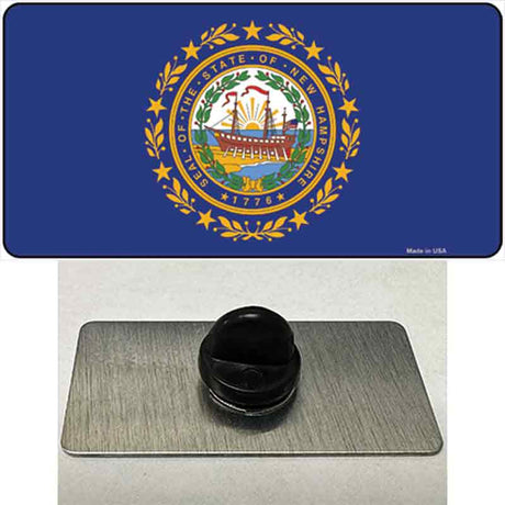 New Hampshire State Flag Novelty Metal Hat Pin