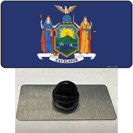 New York State Flag Novelty Metal Hat Pin