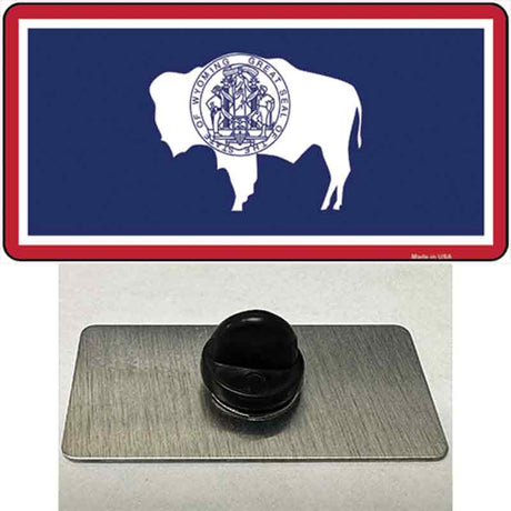 Wyoming State Flag Novelty Metal Hat Pin