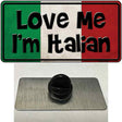 Love Me Im Italian Novelty Metal Hat Pin