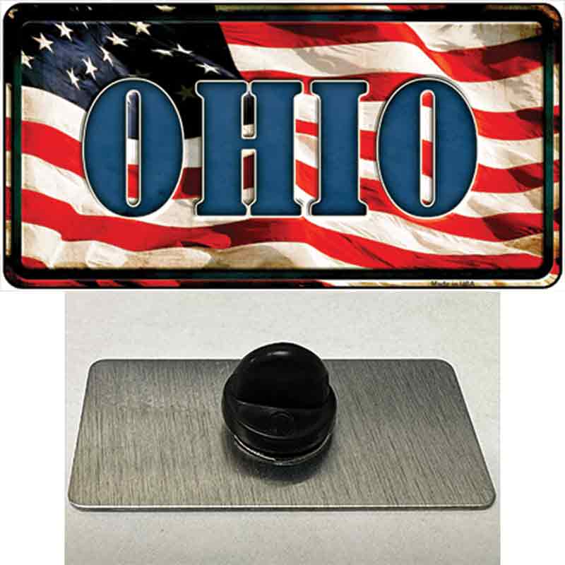 Ohio USA Novelty Metal Hat Pin