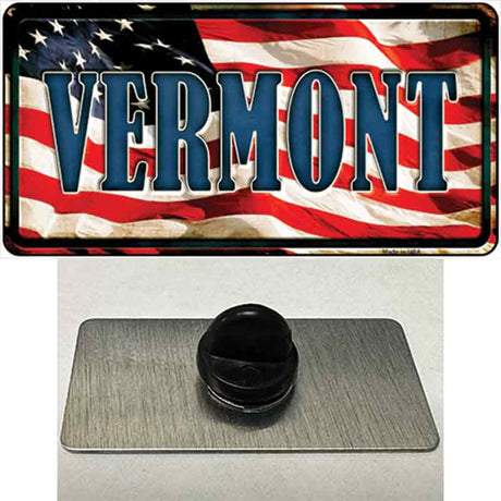 Vermont USA Novelty Metal Hat Pin