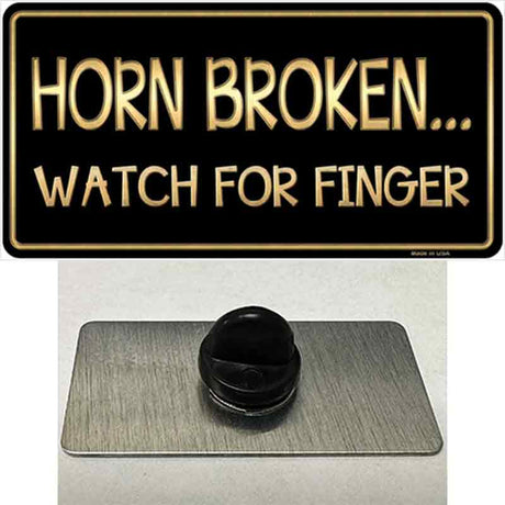 Horn Broken Watch For Finger Novelty Metal Hat Pin