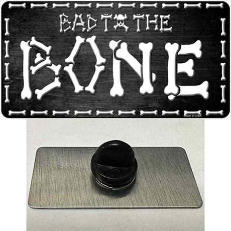 Bad To The Bone Skull Novelty Metal Hat Pin